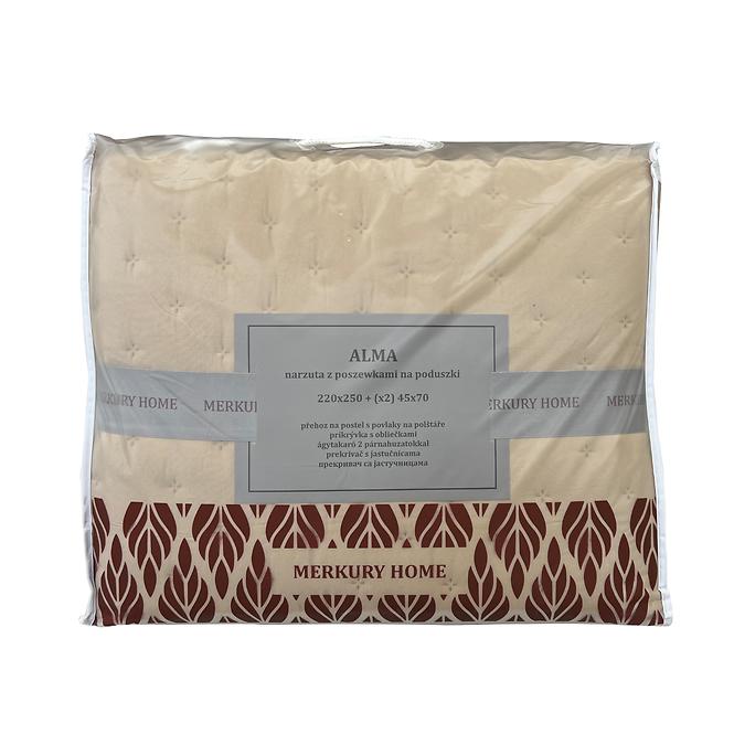 Prikrývka na posteľ Alma 220x250 ecru Merkury Home,4