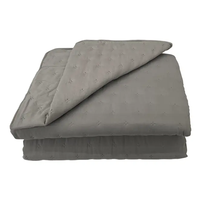 Prikrývka na posteľ Alma 220x250 tmavosivá Merkury Home
