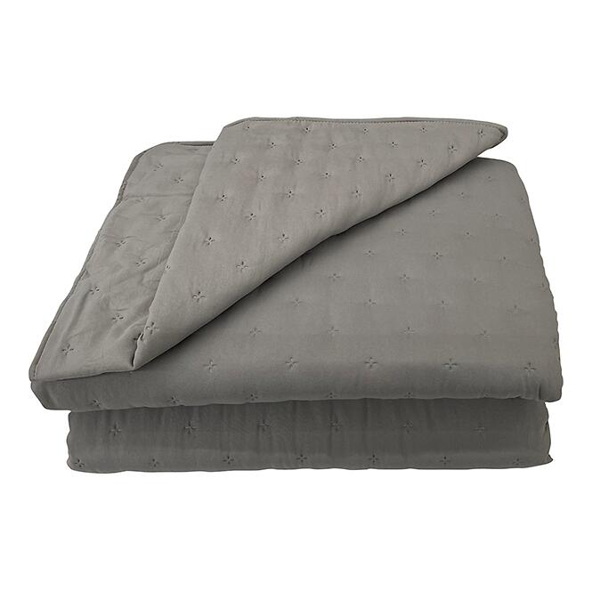 Prikrývka na posteľ Alma 220x250 tmavosivá Merkury Home