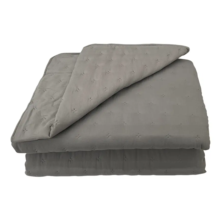 Prikrývka na posteľ Alma 220x250 tmavosivá Merkury Home