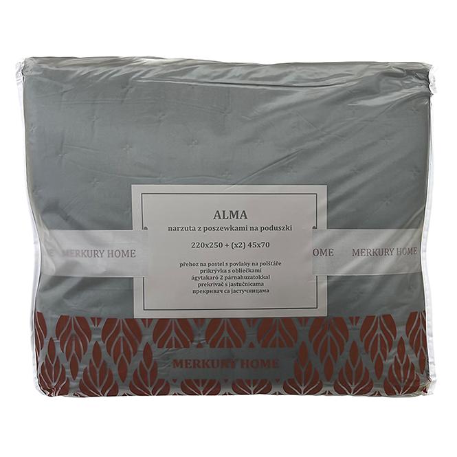 Prikrývka na posteľ Alma 220x250 antracit Merkury Home