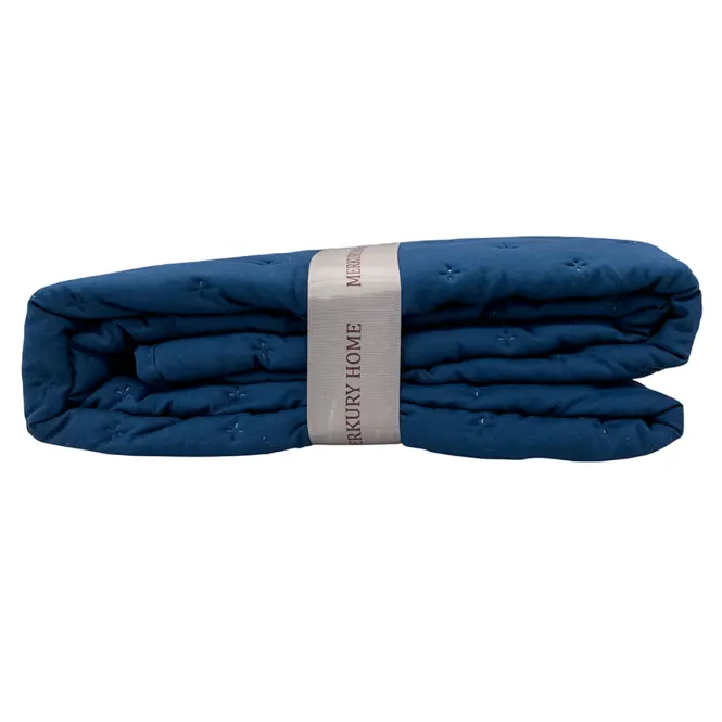 Prikrývka na posteľ Alma 220x250 indigo Merkury Home,2