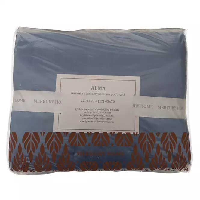 Prikrývka na posteľ Alma 220x250 indigo Merkury Home