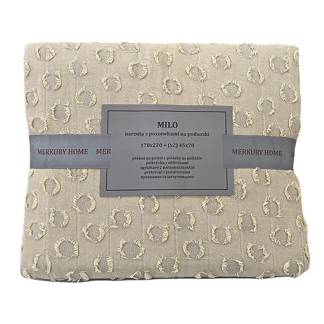 Prikrývka na posteľ Milo 170x220 béžová Merkury Home