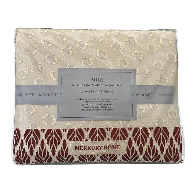 Prikrývka na posteľ Milo 170x220 béžová Merkury Home
