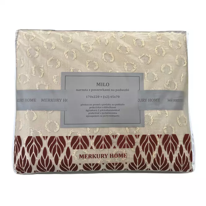 Prikrývka na posteľ Milo 170x220 béžová Merkury Home,4