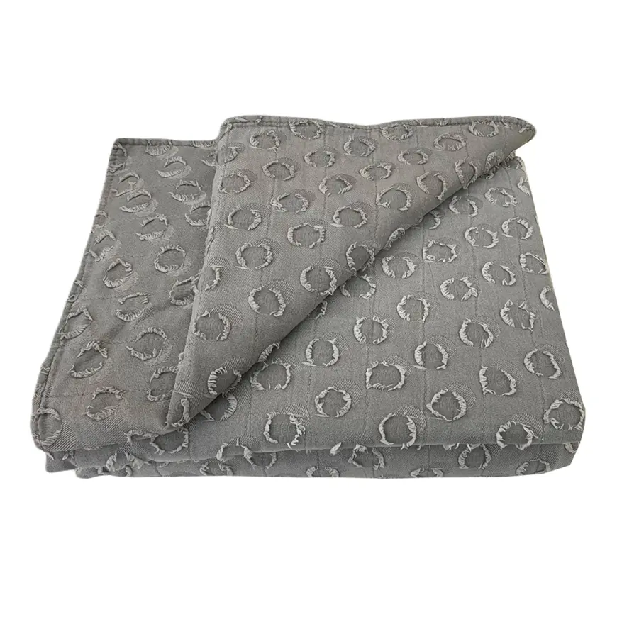 Prikrývka na posteľ Milo 170x220 tmavosivá Merkury Home