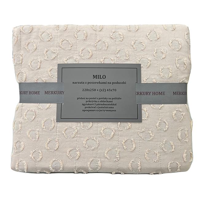 Prikrývka na posteľ Milo 220x250 svetloružová Merkury Home