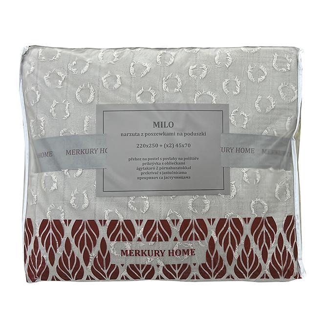 Prikrývka na posteľ Milo 220x250 svetlosivá Merkury Home