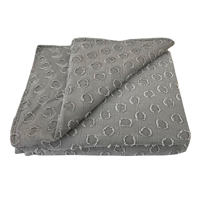 Prikrývka na posteľ Milo 220x250 tmavo šedá Merkury Home