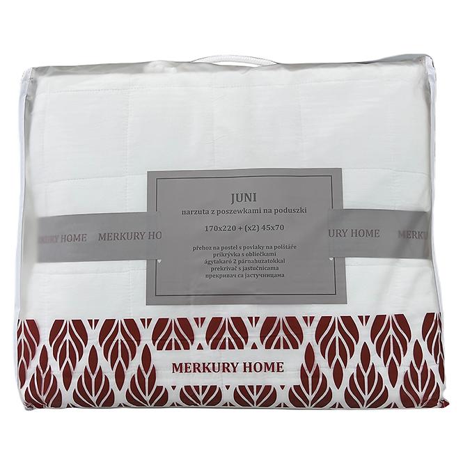 Prikrývka na posteľ Juni 170x220 biela Merkury Home,4