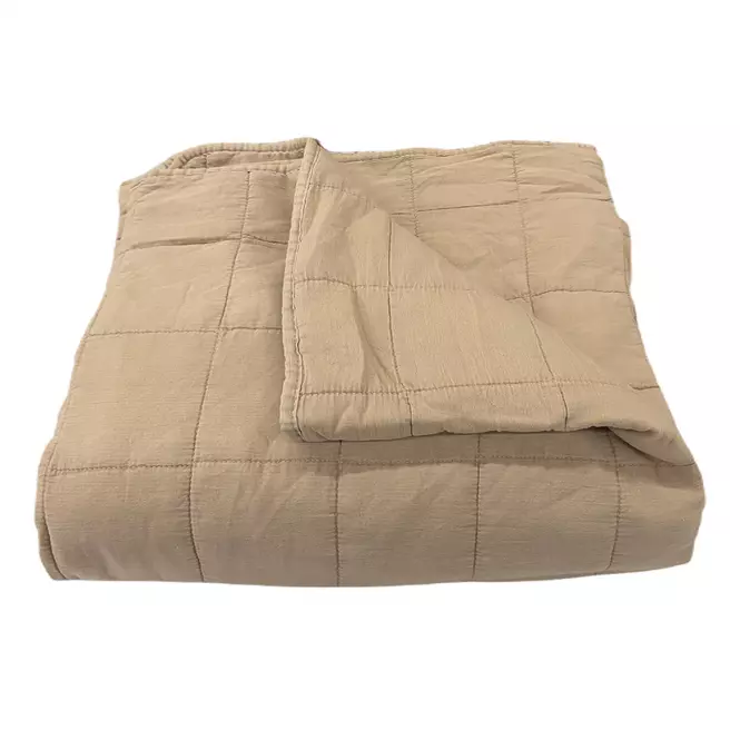 Prikrývka na posteľ Juni 170x220 béžová Merkury Home