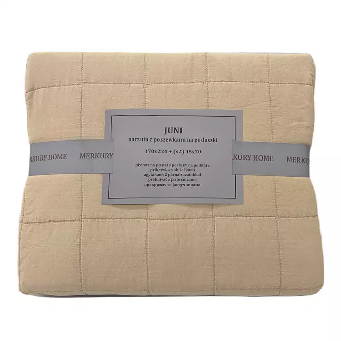 Prikrývka na posteľ Juni 170x220 béžová Merkury Home
