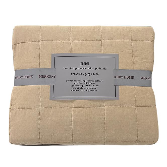 Prikrývka na posteľ Juni 170x220 béžová Merkury Home,3
