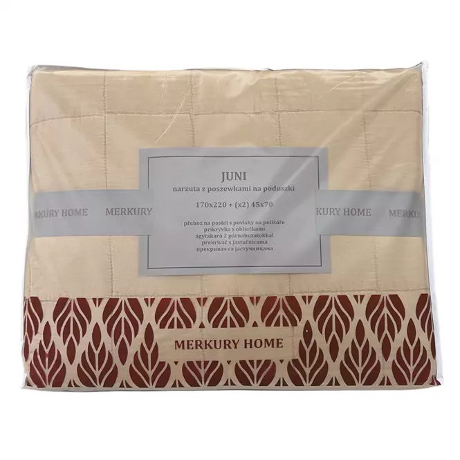 Prikrývka na posteľ Juni 170x220 béžová Merkury Home