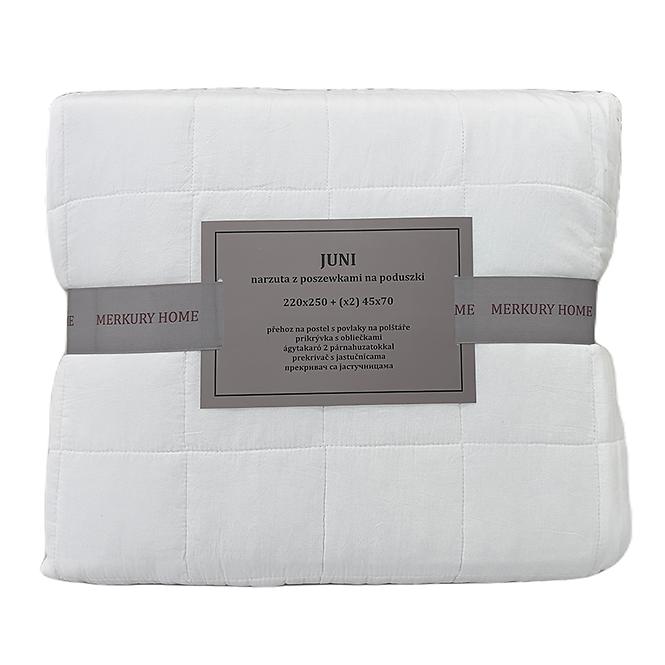 Prikrývka na posteľ Juni 220x250 biely Merkury Home