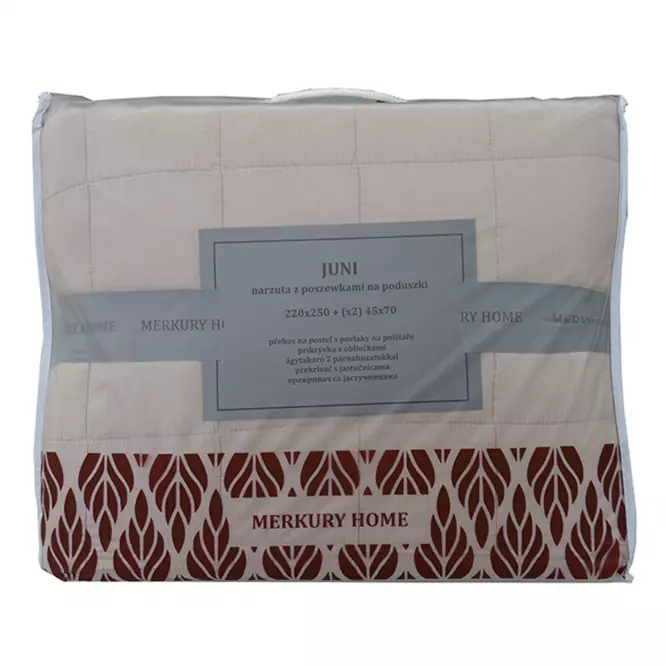 Prikrývka na posteľ Juni 220X250 béžová Merkury Home,4