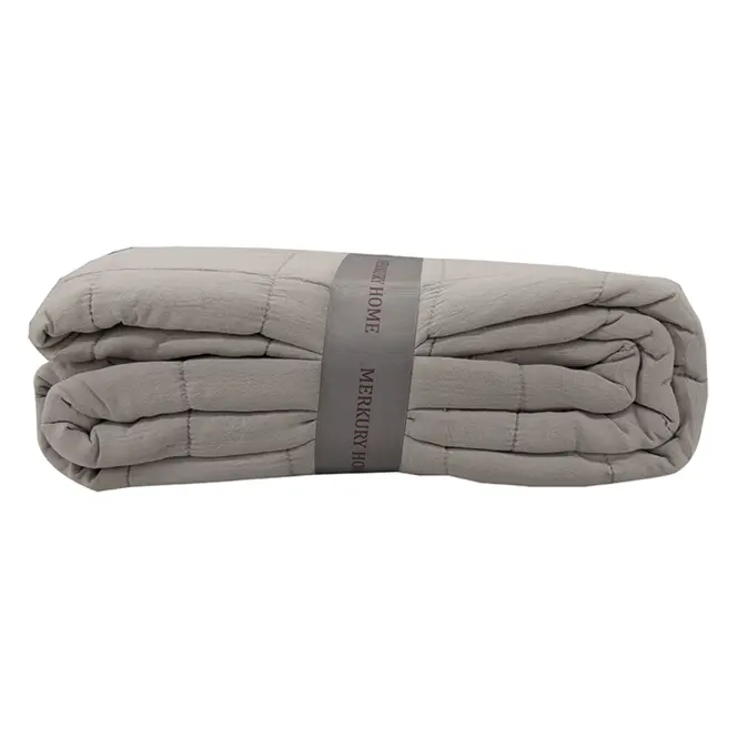 Prikrývka na posteľ Juni 220x250 svetlosivá Merkury Home,2