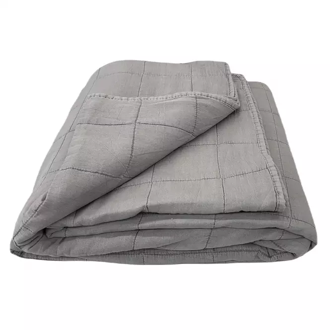 Prikrývka na posteľ Juni 220x250 tmavosivá Merkury Home