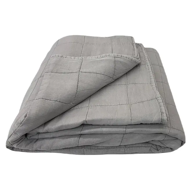 Prikrývka na posteľ Juni 220x250 tmavosivá Merkury Home
