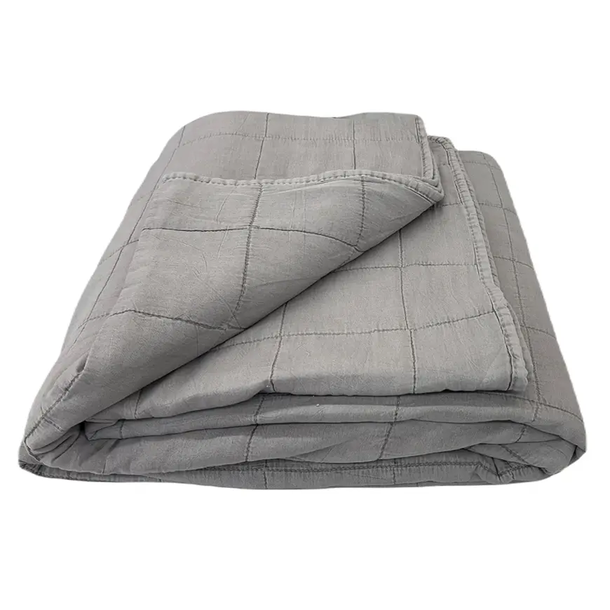 Prikrývka na posteľ Juni 220x250 tmavosivá Merkury Home