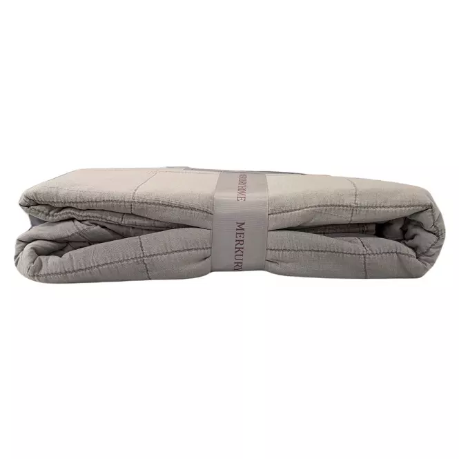 Prikrývka na posteľ Juni 220x250 tmavosivá Merkury Home