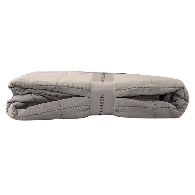 Prikrývka na posteľ Juni 220x250 tmavosivá Merkury Home