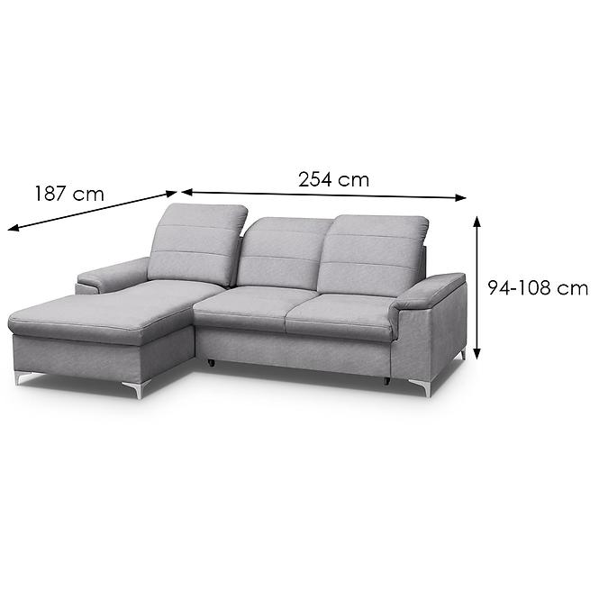 Rohová Sedacia Súprava Bergamo Mini L Zetta 302,5