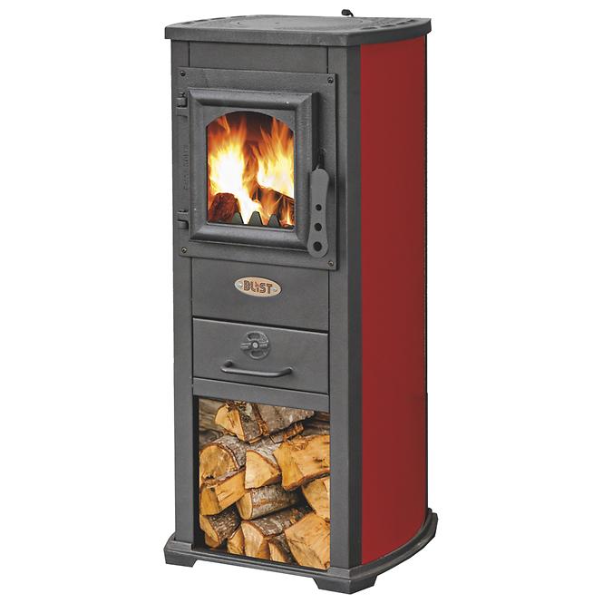 Krbové kachle Ekonomik Lux 6,6 kW červená