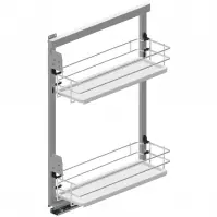 Cargo Mini Bočný  kôš 20 ľavý l480 chróm/biela