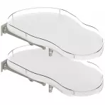 Zásuvka Optima 800/450 pravá chróm/biela
