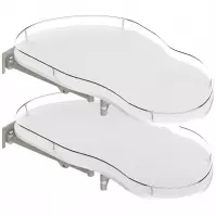 Zásuvka Optima 900/500 pravá chróm/biela