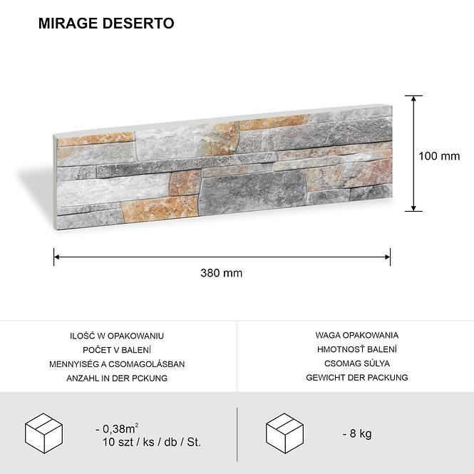 Betónový obkladový kameň Mirage Deserto