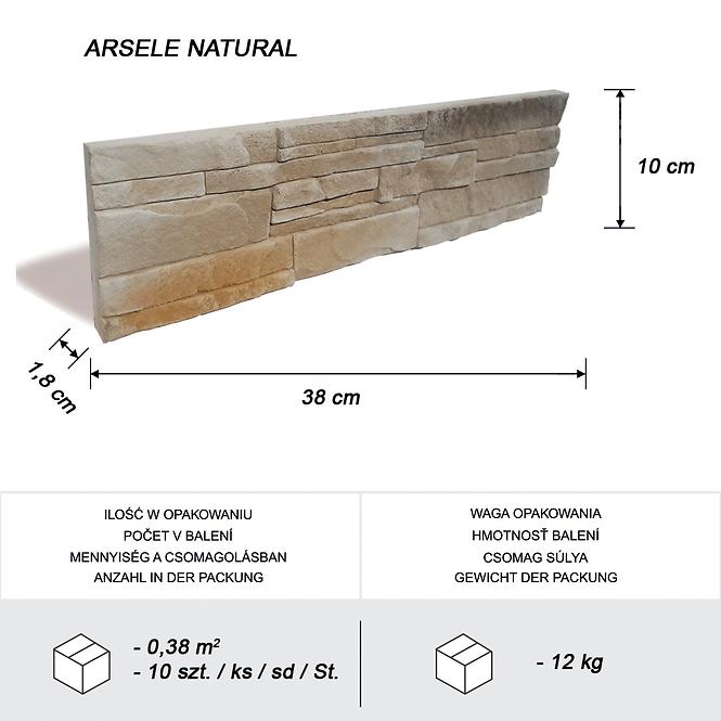 Betónový obkladový kameň Arsele Natural