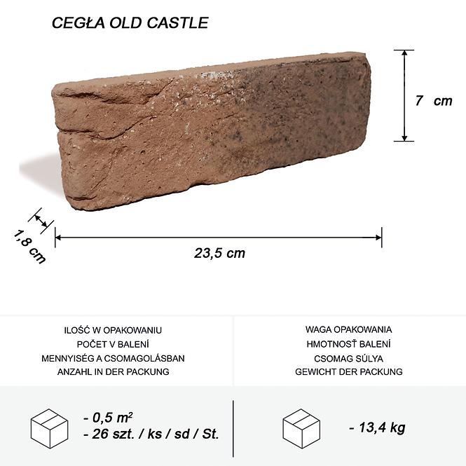 Betónový obkladový kameň Old Castel,3