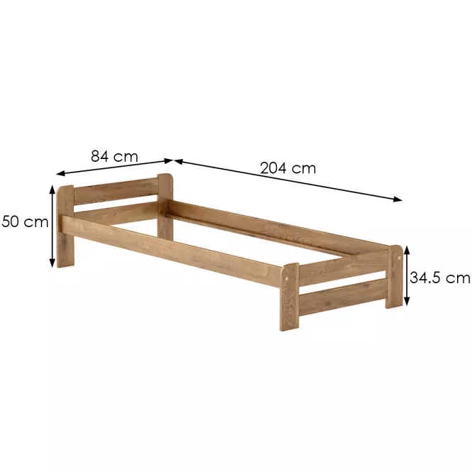 Posteľ borovica LK099–80x200 dub