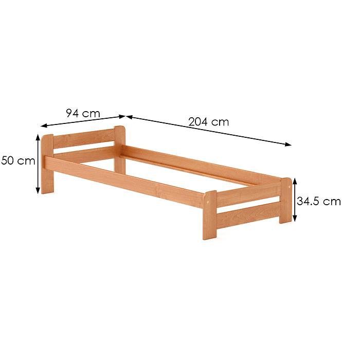Posteľ borovica LK099–90x200 jelša