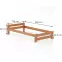 Posteľ borovica LK099–100x200 jelša,3