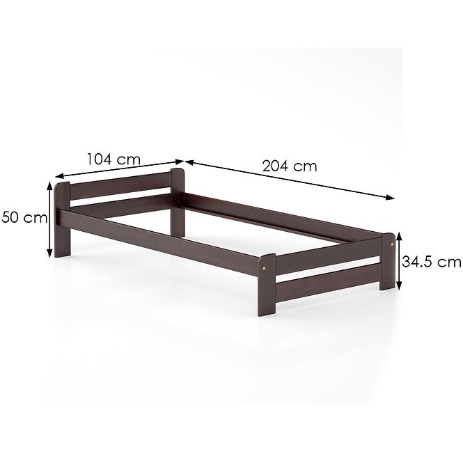 Posteľ borovica LK099–100x200 orech