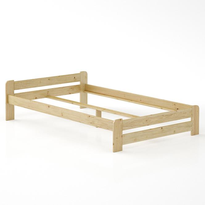 Posteľ borovica LK099–140x200 surová,3