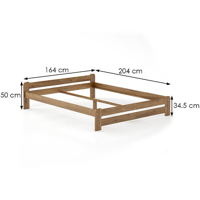 Posteľ borovica LK099–160x200 dub,2