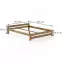 Posteľ borovica LK099–160x200 dub,2