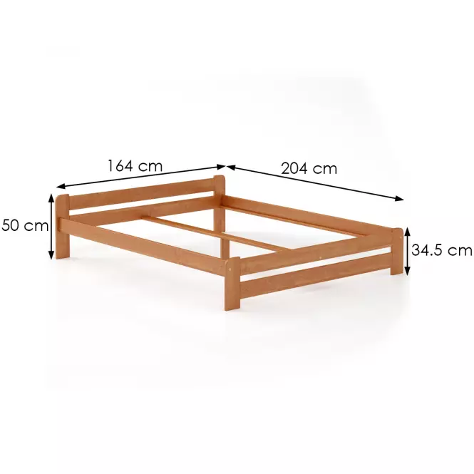 Posteľ borovica LK099–160x200 jelša