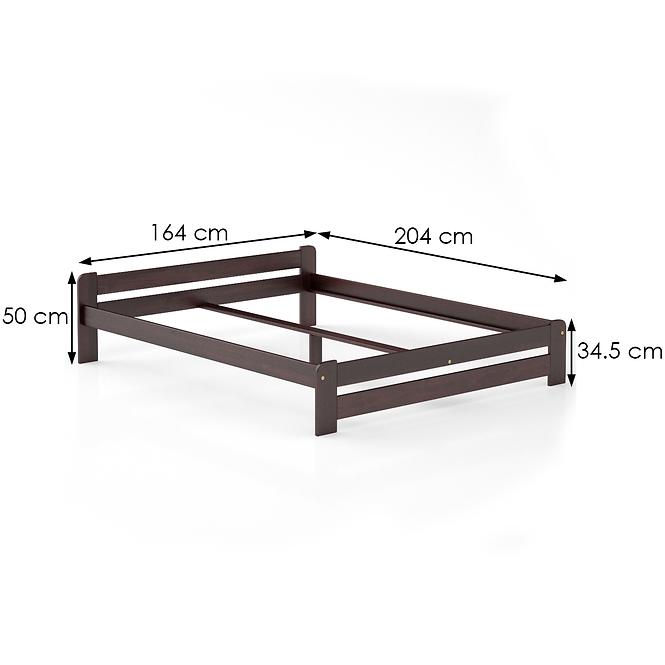 Posteľ borovica LK099–160x200 orech