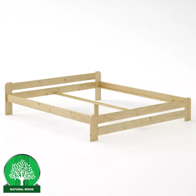 Posteľ borovica LK099–180x200 surová