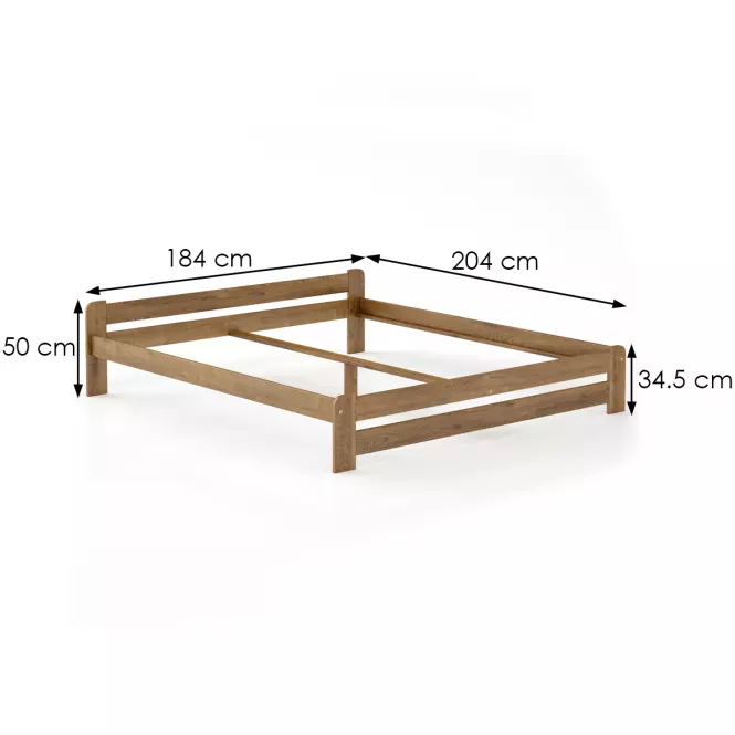Posteľ borovica LK099–180x200 dub