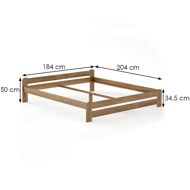 Posteľ borovica LK099–180x200 dub