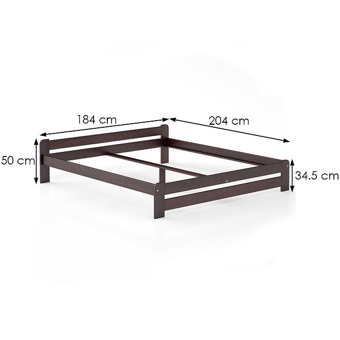 Posteľ borovica LK099–180x200 orech