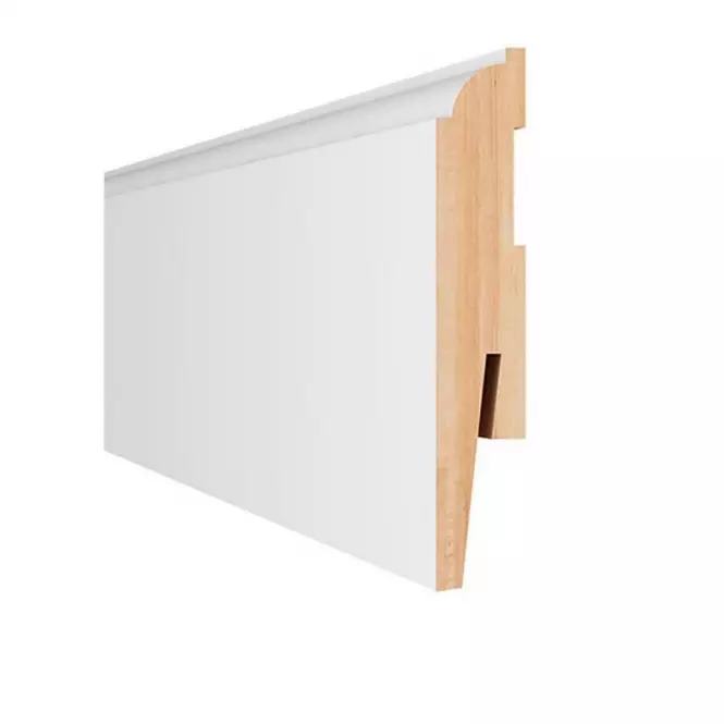 Dyhovaná lišta  LO10 15x90x2400 mm biela frez
