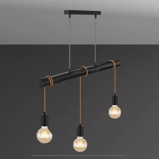 Luster 15539-3HB čierna LW3